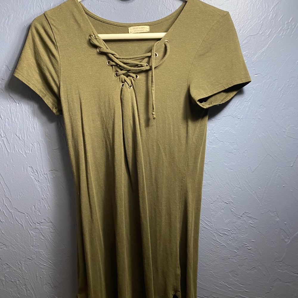 Olive Short Dress